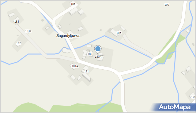 Spytkowice, Spytkowice, 180A, mapa Spytkowice