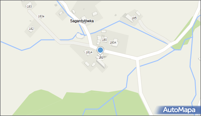 Spytkowice, Spytkowice, 181, mapa Spytkowice