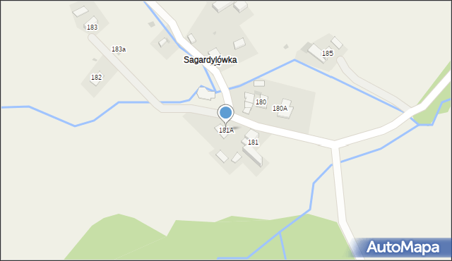 Spytkowice, Spytkowice, 181A, mapa Spytkowice