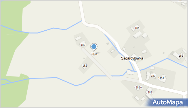 Spytkowice, Spytkowice, 183a, mapa Spytkowice