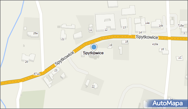 Spytkowice, Spytkowice, 20, mapa Spytkowice