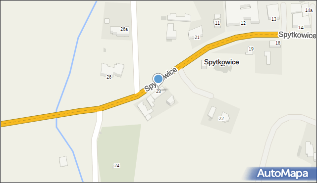 Spytkowice, Spytkowice, 23, mapa Spytkowice