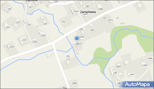 Spytkowice, Spytkowice, 233, mapa Spytkowice