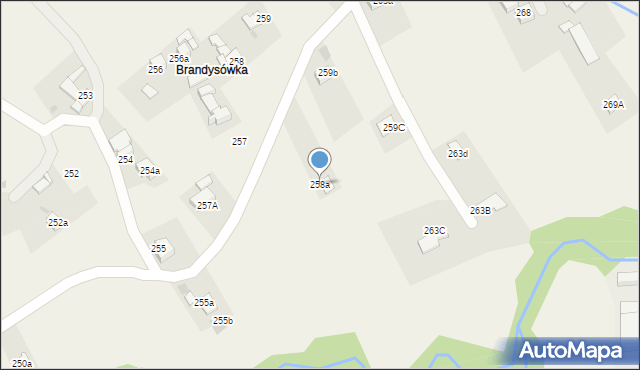 Spytkowice, Spytkowice, 258a, mapa Spytkowice