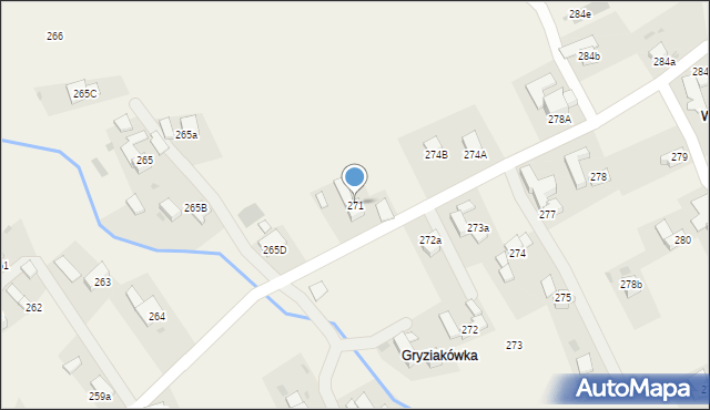 Spytkowice, Spytkowice, 271, mapa Spytkowice