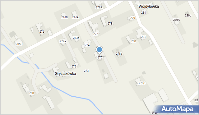 Spytkowice, Spytkowice, 275, mapa Spytkowice