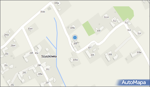 Spytkowice, Spytkowice, 305, mapa Spytkowice