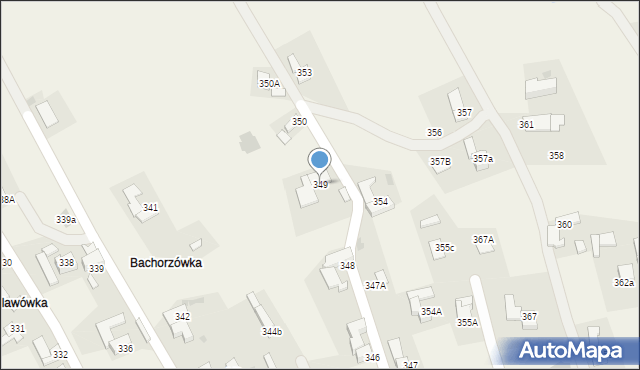 Spytkowice, Spytkowice, 349, mapa Spytkowice