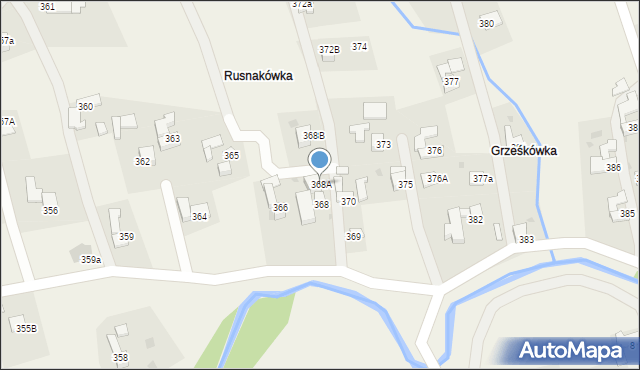 Spytkowice, Spytkowice, 368A, mapa Spytkowice