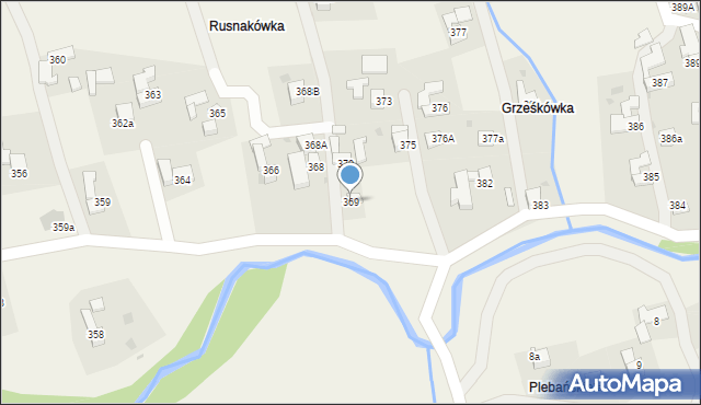 Spytkowice, Spytkowice, 369, mapa Spytkowice