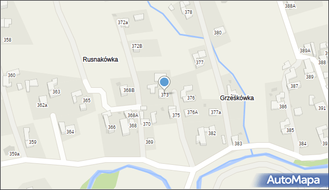 Spytkowice, Spytkowice, 373, mapa Spytkowice