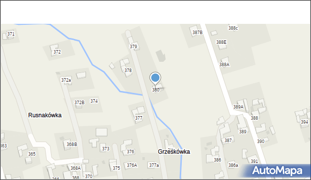 Spytkowice, Spytkowice, 380, mapa Spytkowice