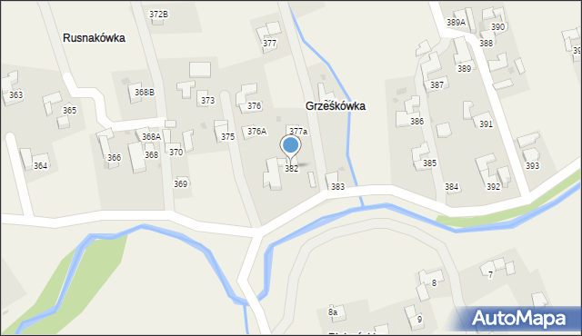 Spytkowice, Spytkowice, 382, mapa Spytkowice