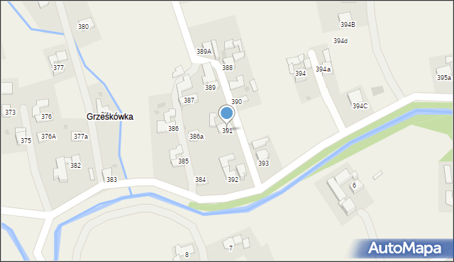 Spytkowice, Spytkowice, 391, mapa Spytkowice