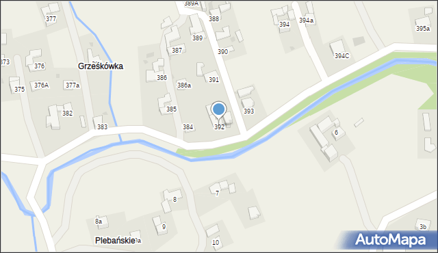 Spytkowice, Spytkowice, 392, mapa Spytkowice