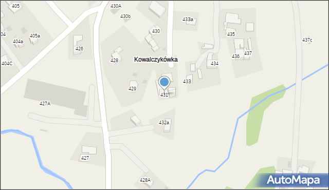 Spytkowice, Spytkowice, 431, mapa Spytkowice