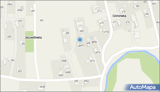 Spytkowice, Spytkowice, 467, mapa Spytkowice