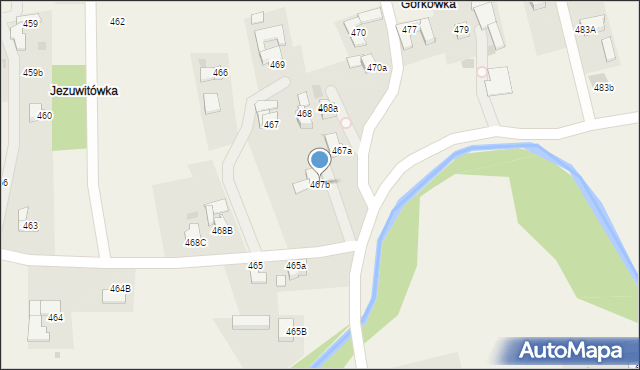Spytkowice, Spytkowice, 467b, mapa Spytkowice