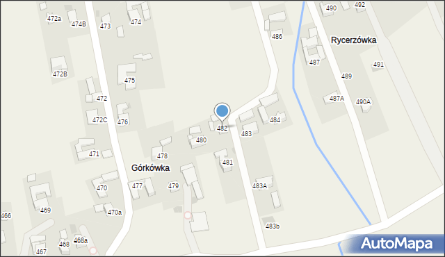 Spytkowice, Spytkowice, 482, mapa Spytkowice