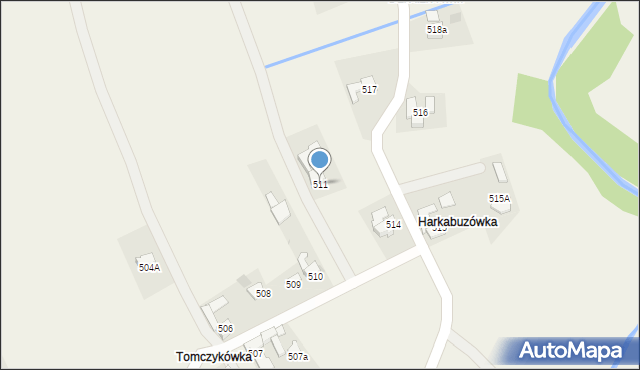 Spytkowice, Spytkowice, 511, mapa Spytkowice