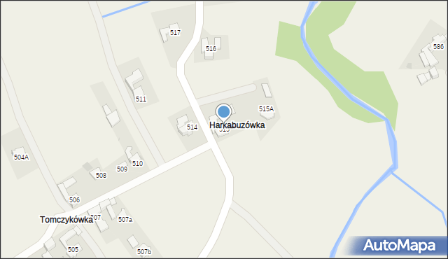 Spytkowice, Spytkowice, 515, mapa Spytkowice