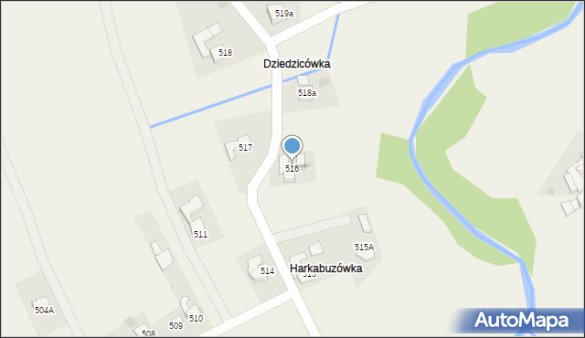 Spytkowice, Spytkowice, 516, mapa Spytkowice