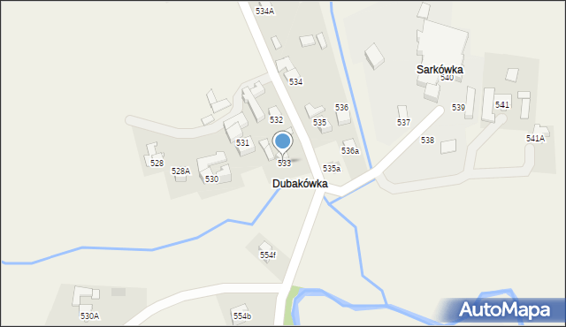 Spytkowice, Spytkowice, 533, mapa Spytkowice