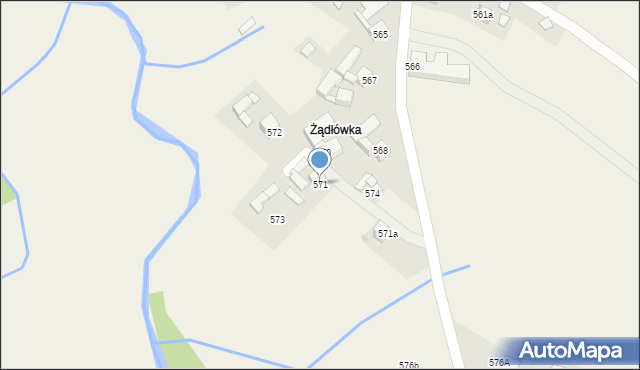 Spytkowice, Spytkowice, 571, mapa Spytkowice