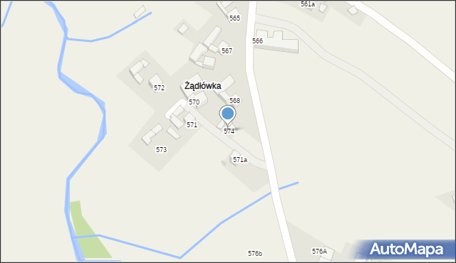 Spytkowice, Spytkowice, 574, mapa Spytkowice