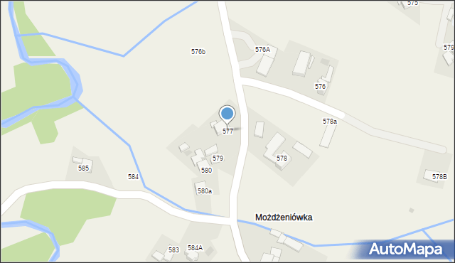 Spytkowice, Spytkowice, 577, mapa Spytkowice