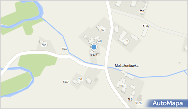 Spytkowice, Spytkowice, 580a, mapa Spytkowice