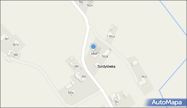 Spytkowice, Spytkowice, 589A, mapa Spytkowice