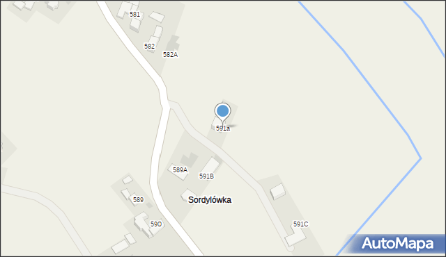 Spytkowice, Spytkowice, 591a, mapa Spytkowice