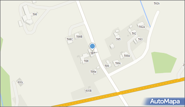 Spytkowice, Spytkowice, 597, mapa Spytkowice