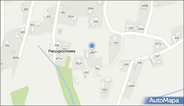 Spytkowice, Spytkowice, 653, mapa Spytkowice