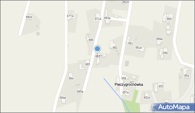 Spytkowice, Spytkowice, 663, mapa Spytkowice