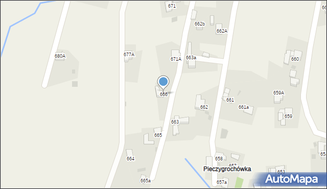 Spytkowice, Spytkowice, 666, mapa Spytkowice