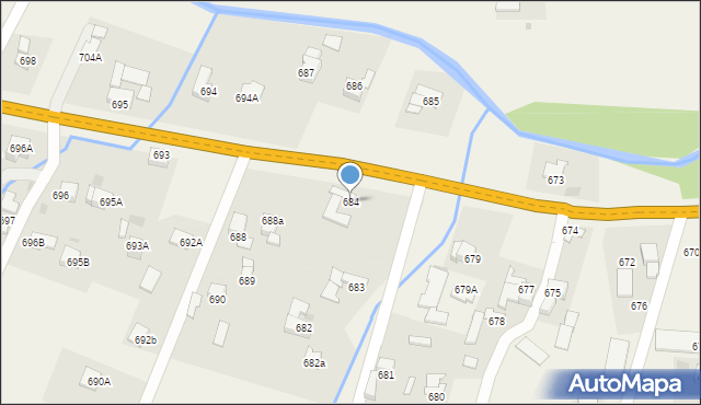 Spytkowice, Spytkowice, 684, mapa Spytkowice