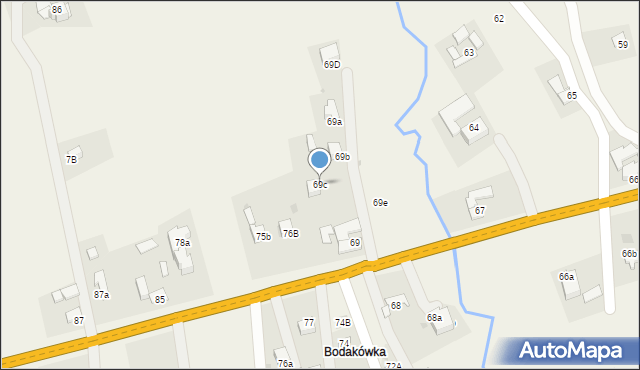 Spytkowice, Spytkowice, 69c, mapa Spytkowice