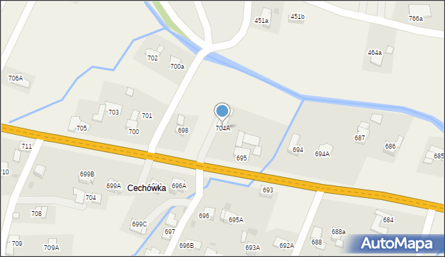 Spytkowice, Spytkowice, 704A, mapa Spytkowice