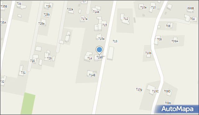 Spytkowice, Spytkowice, 714b, mapa Spytkowice