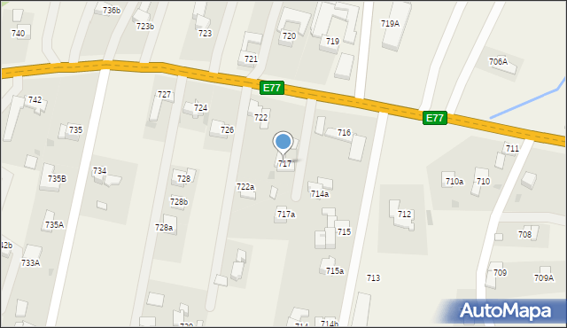 Spytkowice, Spytkowice, 717, mapa Spytkowice