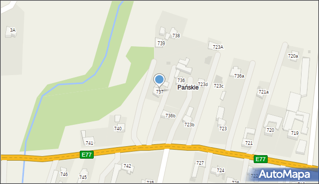 Spytkowice, Spytkowice, 737, mapa Spytkowice