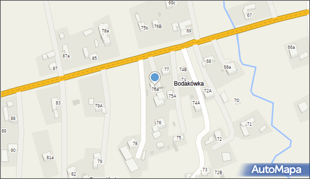 Spytkowice, Spytkowice, 76a, mapa Spytkowice