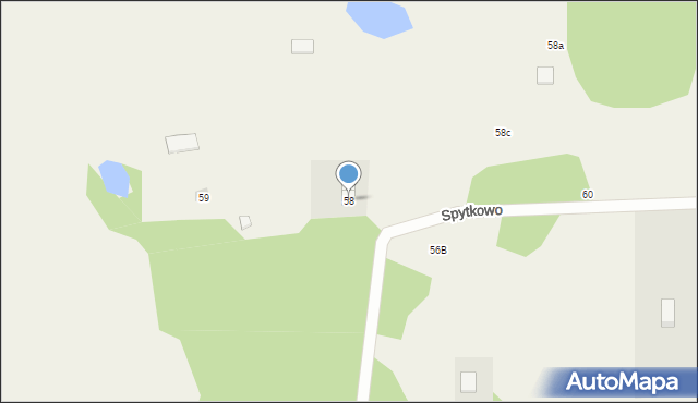 Spytkowo, Spytkowo, 58, mapa Spytkowo