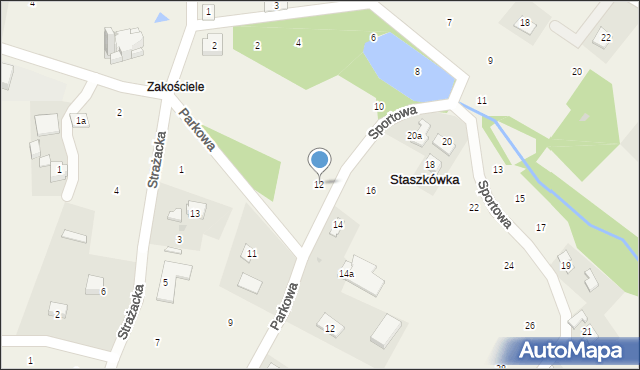 Staszkówka, Sportowa, 12, mapa Staszkówka