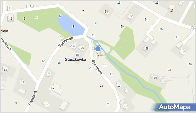 Staszkówka, Sportowa, 13, mapa Staszkówka