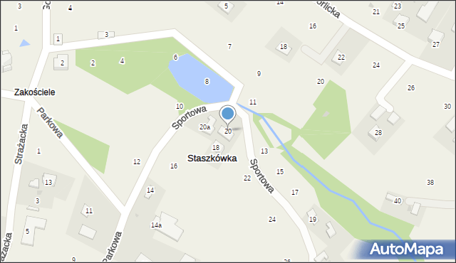 Staszkówka, Sportowa, 20, mapa Staszkówka