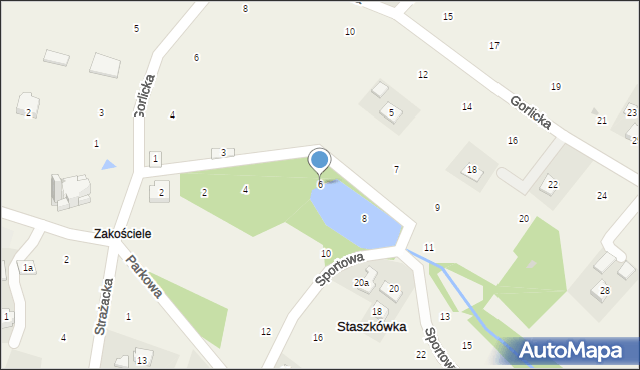 Staszkówka, Sportowa, 6, mapa Staszkówka