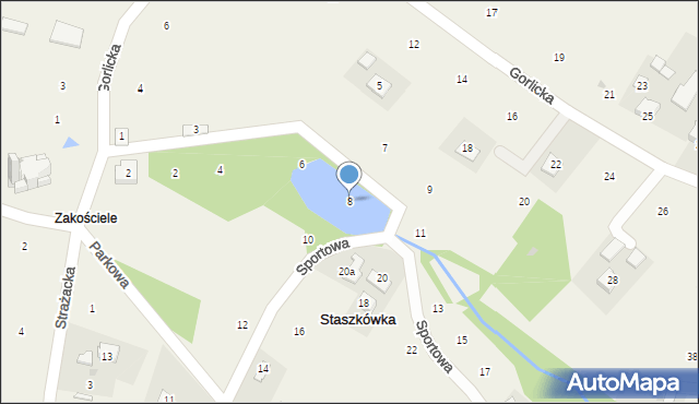 Staszkówka, Sportowa, 8, mapa Staszkówka